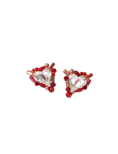 [딸기샤베트] LV 스윗하트 Sweet Heart 빨강 + gemstone_Earrings