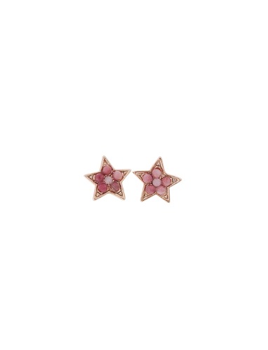 [딸기샤베트] 925Silver CHU STAR 012_파스텔 원석 골드 은귀걸이_Earrings