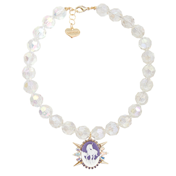 [2015]Peter Pan syndrome_Violet+Aurora beads_Necklace