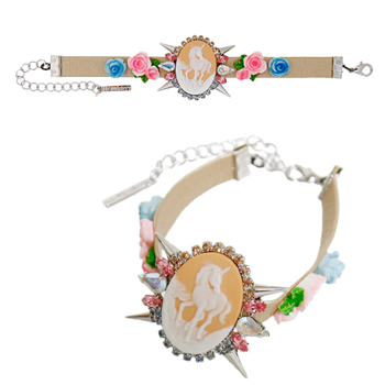 [2015]Peter Pan syndrome_Peach+Gold strap_Bracelet  