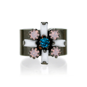 Love is what you need_Pink opal+Aqua_Ring