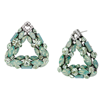 Be my forever_Mint opal_Triangle_Earring 