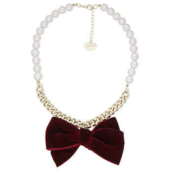 Love letter_Pearl_Ribbon_Necklace
