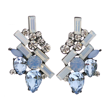 Be my forever_Air blue + white opal_Earrings