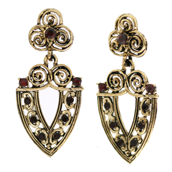 M.INHA_Antique_Antique_Red_Earrings
