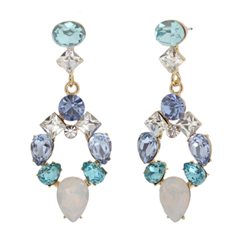 Be my forever_봄_aquamarine+ white opal_Earrings