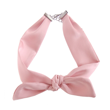 소녀_pink ribbon_쵸커_Necklace