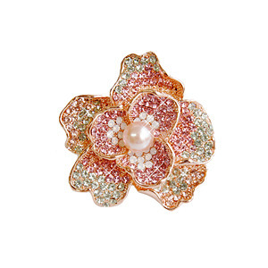 Elegant Rose_Freshwater pearls_Pink Gold_Ring