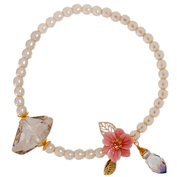 Makin Out_Pearl+Flower_Bracelet