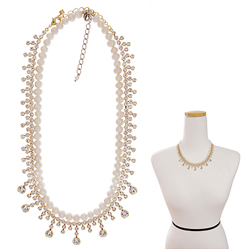 Pearl+Gold Crystal_You&#039;re Beautiful_2세트_Necklace