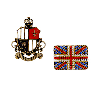Heraldry&amp;UK-based_2개세트_Brooch