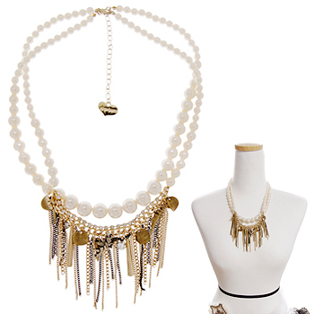 Decorative chain_pearl_Necklace