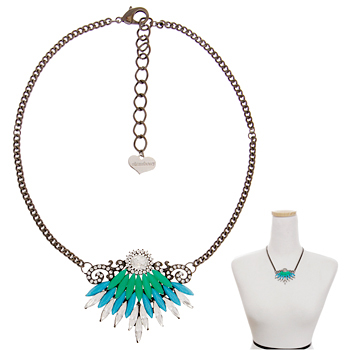 Renaissance_Green and turquoise_Necklace