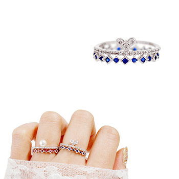 Just like you_Blue♡_2set_Ring