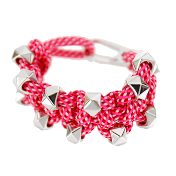 탄산소녀_Pink Rope_Bracelet 