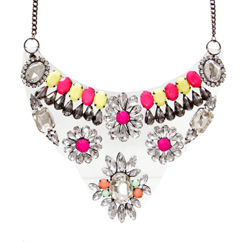 Transparent illusion_Pink+Yellow_Necklace