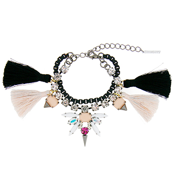 [2014 S/S]The M.enzel_Light Pink+Black_Bracelet 