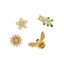 Cute smile:) 꿀벌+Flower_BEE_4미니피스 셋트_Earrings