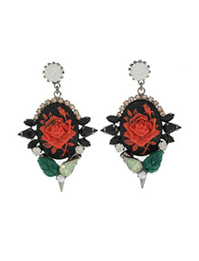 Peter Pan syndrome_Rose_02 원석_Earrings