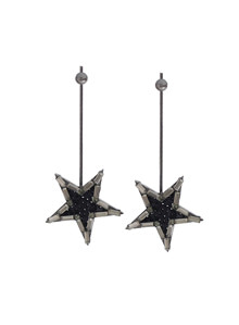 별이 쏟아진다_블랙 스팽클_Star☆_Earrings