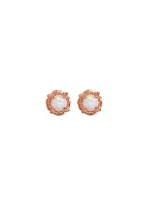 925Silver CHLORIS_문스톤 원석 로즈골드_Earrings
