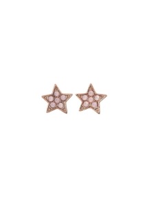 [딸기샤베트] 925Silver CHU STAR 04_로즈워터오팔 스와로브스키 핑크골드 은귀걸이_Earrings