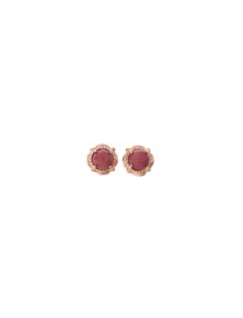 [딸기샤베트] 925Silver CHLORIS_은귀걸이 로도나이트 원석 로즈골드_Earrings