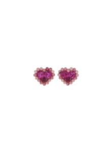 [딸기샤베트]LOVI 66_My heart 핑크 푸시아 핑크오팔 원석_Earrings