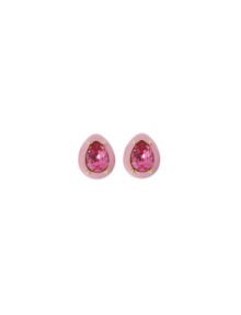 [딸기샤베트] Bubble 11_Drop 로즈 파스텔 핑크 에나멜 스왈_Earrings