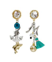 Whales and Sea_고래_Earring