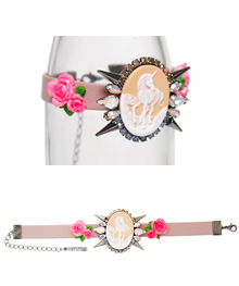 [2015]Peter Pan syndrome_Peach+Indie pink strap_Bracelet 