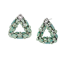Be my forever_Mint opal_Triangle_Earring 