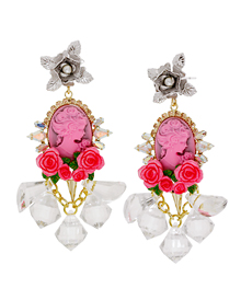 [2015]Peter Pan syndrome_Women Pink_Flower_수정_Earring