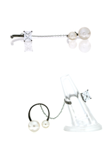 You and me_Pearls+Cubic Zirconia_Rings