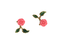 Makin Out_Flower_송석_Pink_mini_Earrings