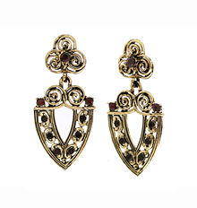 M.INHA_Antique_Antique_Red_Earrings