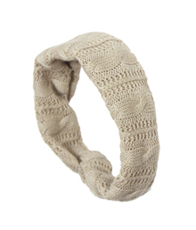 Bandana_FW_Beige knit_Headband