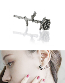 La Vie en rose_장미 earring