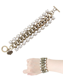 The Chain_pearl+burnishing_Bracelet