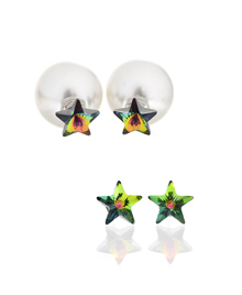 Constellation_star_별☆_vitrail medium_double_Earrings