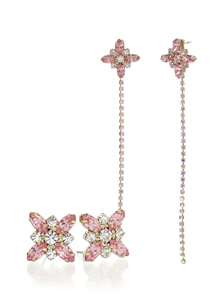 At the second spring_pink+lomg_Earrings