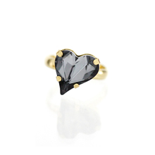 Sweet Heart Fancy Stone_black diamond_Ring