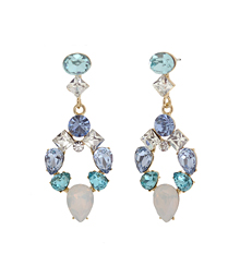 Be my forever_봄_aquamarine+ white opal_Earrings