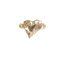 Sweet Heart Fancy Stone_Golden shadow_하트 Ring