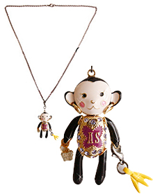 [AN]かわいい猿_Monkey_Necklace