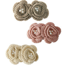 mong-mong_Knitwear Flower_Hair pin