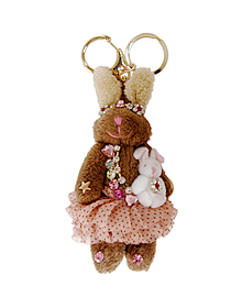Brown bunny_★ウサギ_Strap 
