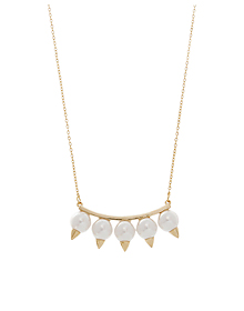 Pure charisma_Pearl+Stud_Necklace