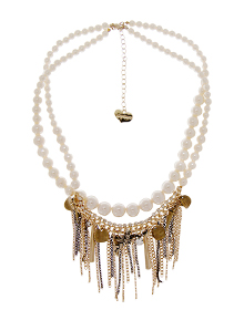 Decorative chain_pearl_Necklace