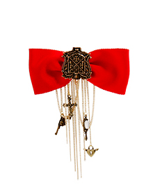 Whose red ribbon_Brooch